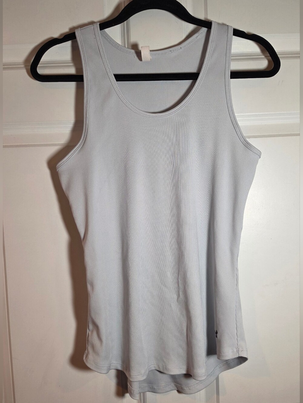 Under Armour Heat Gear Light Blue Ribbed Active Tank XL